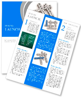 Support crossword puzzle Newsletter Template