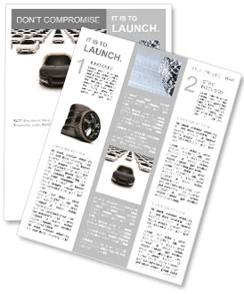 Framifrån i svart sportbil som lämnar flocken med hundratals vita Nyhetssändning