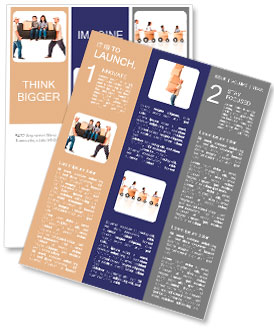 Dodací muži nesoucí těžký gauč s dětmi - izolované nad bílým pozadím Newsletter