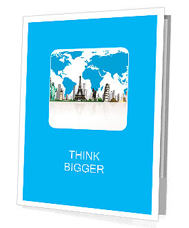 European holidays. traveling background. concept Presentation Folder