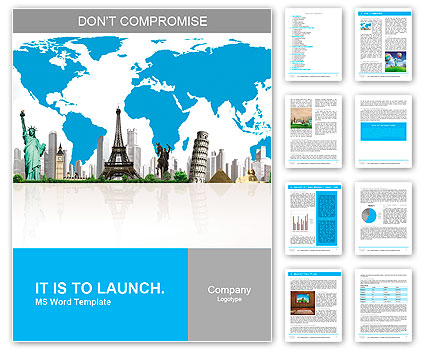 European holidays. traveling background. concept Word Template