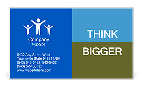 Earth with the different elements on its surface. Humorous collage. Business Card Template