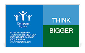 Earth with the different elements on its surface. Humorous collage. Business Card Template