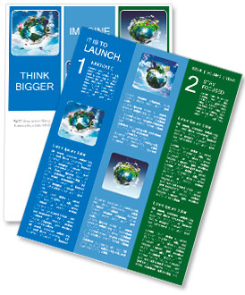 Earth with the different elements on its surface. Humorous collage. Newsletter Template