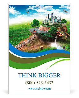 With the different elements on its surface. Ad Template