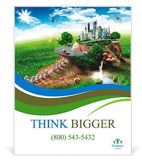 With the different elements on its surface. Poster Template