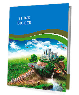 With the different elements on its surface. Presentation Folder