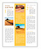 Combine harvester on a wheat field with a blue sky Newsletter Template
