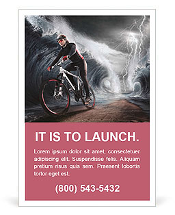 Waves cyclist Ad Template