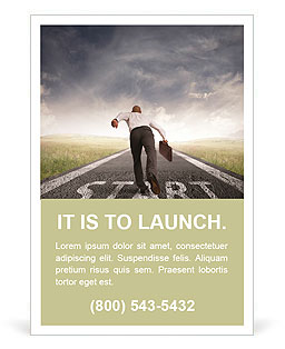 Concept of competition in the business Ad Template