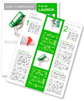 3d small person and colorful folders.Isolated on white background. Newsletter Template