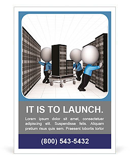 Tech support concept.Isolated on white background.3d rendered. Ad Template