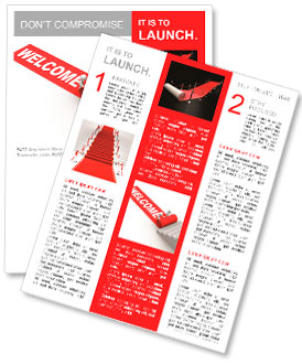 Welcome Success. This is a 3d render Newsletter Template