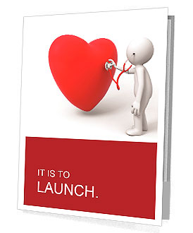 Love/A person are diagnosing the heart Presentation Folder