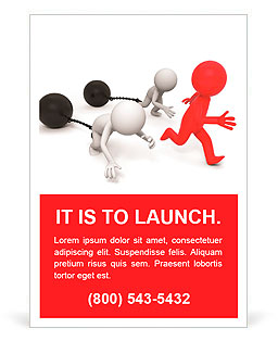 Race/competition /win/success/three people in the race Ad Template