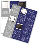 Black abstract tablet computer (tablet pc) on white background, 3d render. Modern portable touch pad Newsletter Template