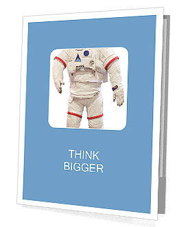 Astronauts isolated white Presentation Folder