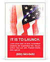Flag of the USA (United States of America) Ad Template