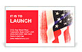 Flag of the USA (United States of America) Business Card Template