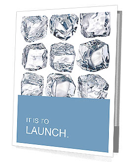 Cubes of ice on a white background. File contains the path to cut. Presentation Folder