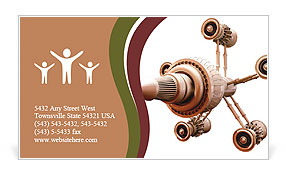 Spaceship model Business Card Template