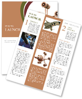 Spaceship model Newsletter Template