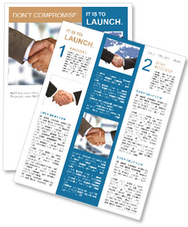 Business Handshake: A Professional Gesture Between Two Entrepreneurs Newsletter Template