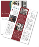 Modern Young Business Engineer With Sleek Aluminum Laptop In A Network Server Room Newsletter Template