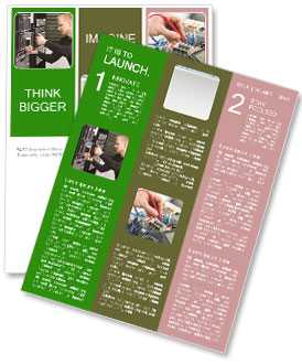 Blade Server Installation, Removal, And Replacement By It Technician/Engineer In Data Center. Newsletter Template