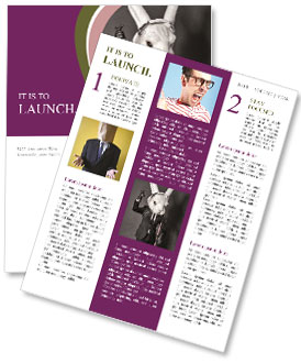 White Rabbit Head Masked Dj With Headphones Spinning Music Newsletter Template