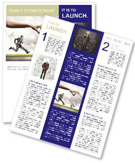 Hilarious Photo Of A Chased Businessman By A Carrot In Hand Newsletter Template