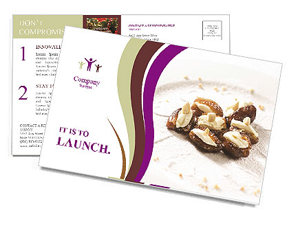 Delectable Dates Stuffed With Delicious Fillings Postcard Template