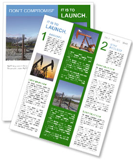 Scenic View Of Alaska Pipeline With Delta Junction And Mountain Range In The Background Newsletter Template