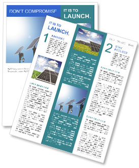 Sun-Powered Lamp Posts: Illuminating The Blue Skies With Solar Photovoltaic Technology Newsletter Template