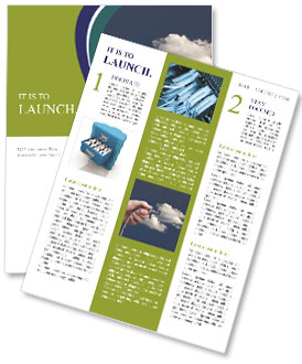 Connecting To The Cloud: Understanding The Concept Of Cloud Computing Through An Ethernet Cable Newsletter Template