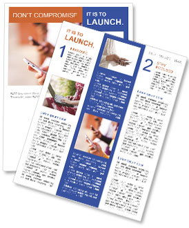 Group Of Youth Engrossed In Smartphone Activities: A Captivating Close-Up Shot Newsletter Template