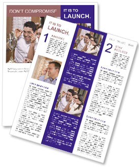 Hispanic Couple Happily Trying On Glasses At A Store Newsletter Template