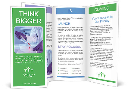 Selective Focus On Scientist Using Pipette In Laboratory For Precise Experiments Brochure Template