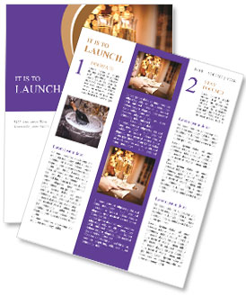 Tray Of Overflowing Champagne Glasses Newsletter Template