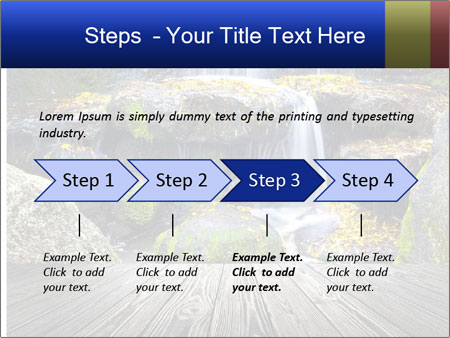 Using Wood Textured Backgrounds For Room Interiors With Waterfall Backdrops Google Slides Theme - Slide 4