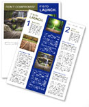 Using Wood Textured Backgrounds For Room Interiors With Waterfall Backdrops Newsletter Template