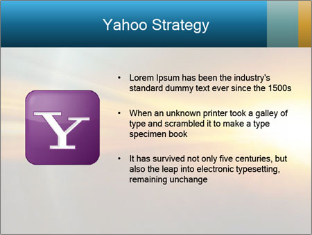 A bright yellow and blue abstract powerpoint presentation Google Slides Theme - Slide 11