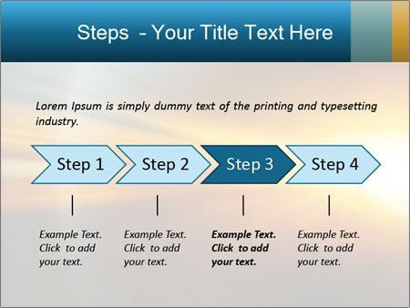 A bright yellow and blue abstract powerpoint presentation Google Slides Theme - Slide 4