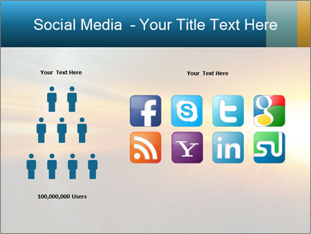 A bright yellow and blue abstract powerpoint presentation Google Slides Theme - Slide 5