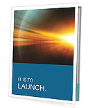 A bright yellow and blue abstract powerpoint presentation Presentation Folder