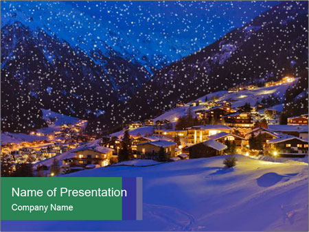 Skiing In Solden Austria: A Perfect Blend Of Nature And Architecture In The Mountains Google Slides Theme