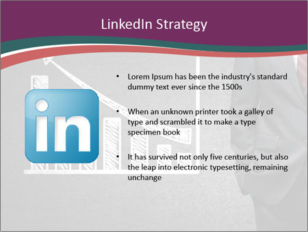 Concrete Wall With Man Standing Next To Growth Chart: A Visual Representation Of Progress. Google Slides Theme - Slide 12