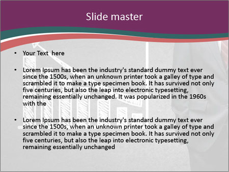 Concrete Wall With Man Standing Next To Growth Chart: A Visual Representation Of Progress. Google Slides Theme - Slide 2