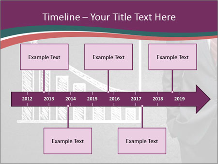 Concrete Wall With Man Standing Next To Growth Chart: A Visual Representation Of Progress. Google Slides Theme - Slide 28