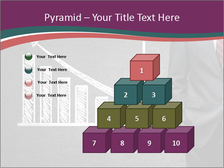 Concrete Wall With Man Standing Next To Growth Chart: A Visual Representation Of Progress. Google Slides Theme - Slide 31